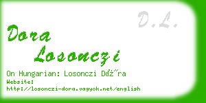 dora losonczi business card